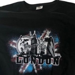 KEYA LONDON BLACK TEE SHIRT FROM ENGLAND SIZE L